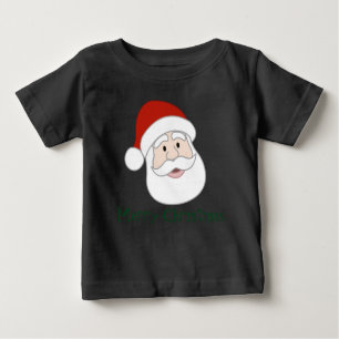 Santa Claus Illustration & Text Baby T-Shirt