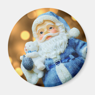 Santa Claus in a Blue Suit Magnet