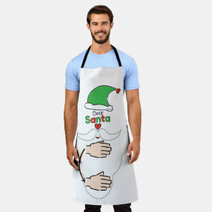 Santa Claus in American Sign Language Apron