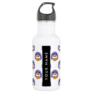 Santa Claus In Chimney, Snow, Christmas, New Year 532 Ml Water Bottle