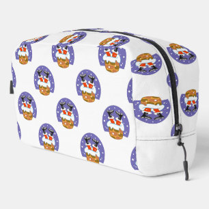 Santa Claus In Chimney, Snow, Christmas, New Year Dopp Kit