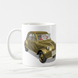 Santa Claus In Citroen 2 CV Coffee Mug