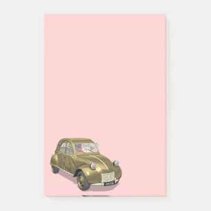 Santa Claus In Citroen 2CV Post-it Notes