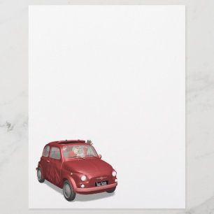 Santa Claus In Fiat 500