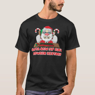 Santa Claus Internet Browser History - Son T-Shirt