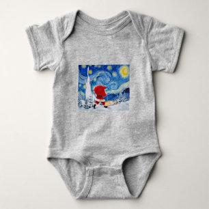 Santa Claus is coming, Christmas Baby Bodysuit