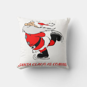 SANTA CLAUS IS COMING Personalised Cushion