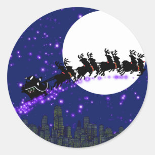 Santa Claus is coming sticker