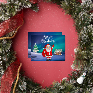 Santa Claus Is Coming To Town Christmas Postcard