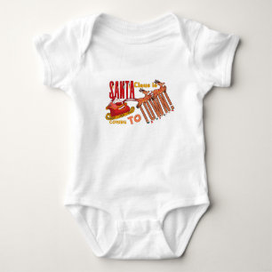 “Santa Claus Is Coming to Town” Kids Christmas  Baby Bodysuit