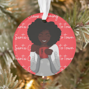 Santa Claus is Coming To Town White Elephant  Ornament