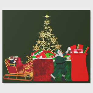 Santa Claus is Coming to Town Wrapping Paper