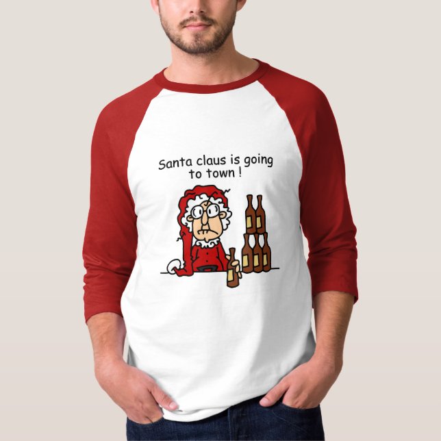 Santa Claus is Going to Town T-Shirt (Front)