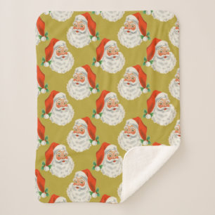 Santa Claus is here again - Christmas Sherpa Blanket