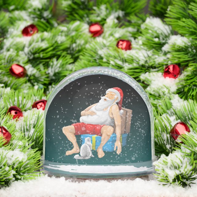 Santa Claus is sleeping Snowglobe (Christmas)