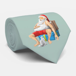 Santa Claus is taking a little nap Tie