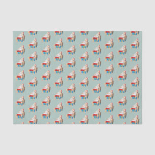 Santa Claus is taking a little nap Tissue Paper