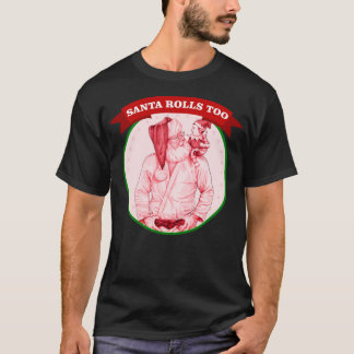 Santa Claus jiu jitsu judo Christmas bjj happy T-Shirt