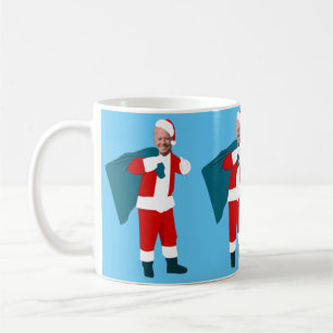 santa claus joe biden blue christmas coffee mug