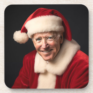 Santa Claus Joe Biden Coaster