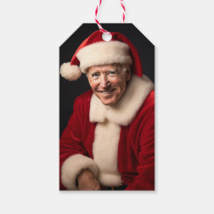 Santa Claus Joe Biden Gift Tags