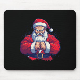 Santa Claus Karate - Japan Martial Arts Christmas  Mouse Pad