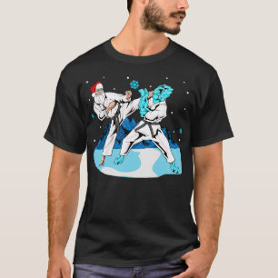 Santa Claus Karate Martial Arts Merry Christmas T-Shirt