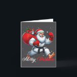 Santa Claus Karate Player Merry Christmas Snow Xma Card<br><div class="desc">Santa Claus Karate Player Merry Christmas Snow Xmas</div>