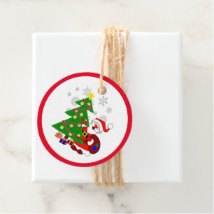 Santa Claus Kids Christmas Party  Favour Tags