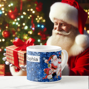 Santa Claus Kids Cup Child's NAME Cocoa
