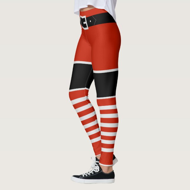 Santa Claus Leggings Christmas Funny (Left)