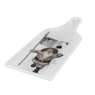 Santa Claus Loves Playing  Poker Cutting Board