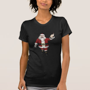 Santa Claus Loves Siamese Cats T-Shirt