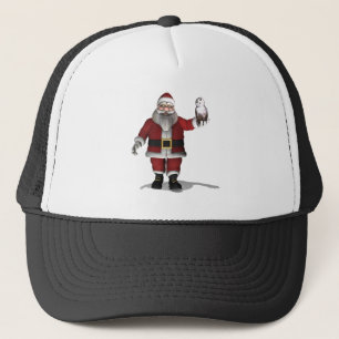 Santa Claus Loves Snowy Owl Trucker Hat