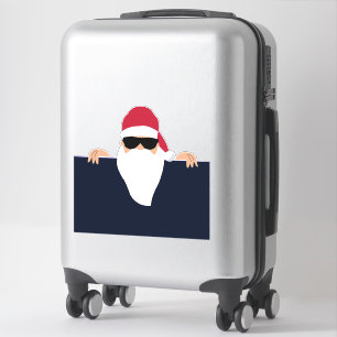 SANTA CLAUS LUGGAGE OR CAR DECAL STICKER