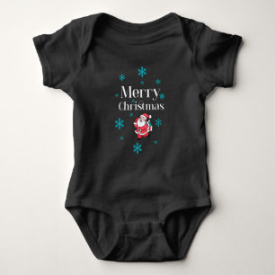 Santa Claus Merry Christmas Baby Bodysuit