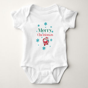 Santa Claus Merry Christmas Baby Bodysuit