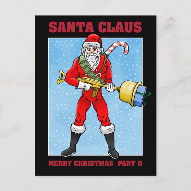 Santa Claus Merry Christmas Card (Front)