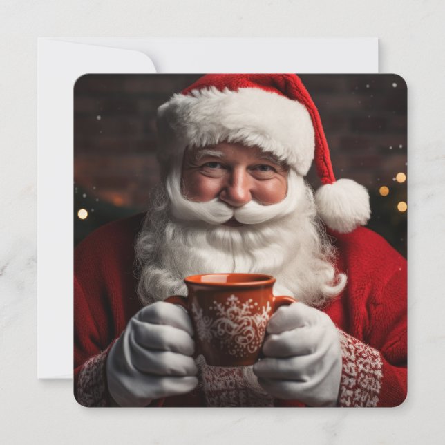 Santa Claus Merry Christmas Cards (Front)