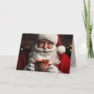 Santa Claus Merry Christmas Family Four-Page Card