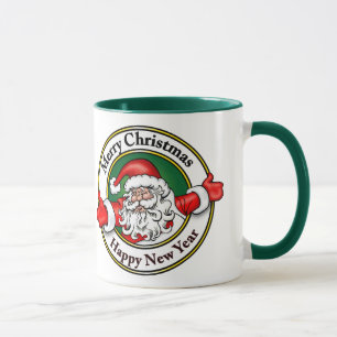 Santa Claus Merry Christmas Happy New Year Mug