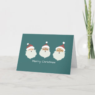 Santa Claus Merry Christmas  Holiday Card