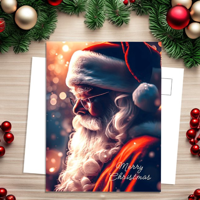 Santa Claus Merry Christmas Holiday Postcard (Creator Uploaded)