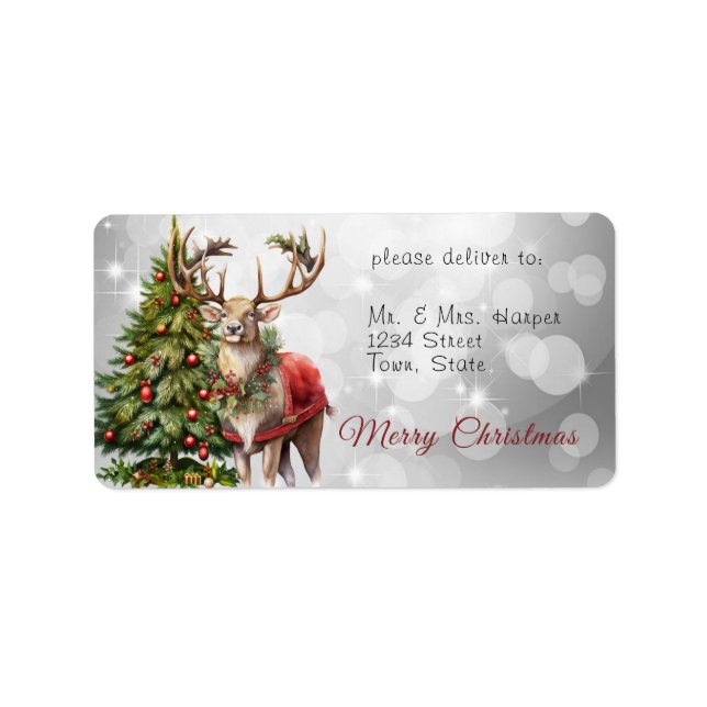 Santa Claus Merry Christmas   Label (Front)