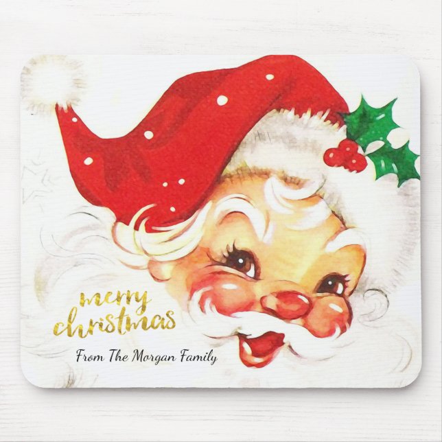 Santa Claus Merry Christmas  Mouse Pad (Front)