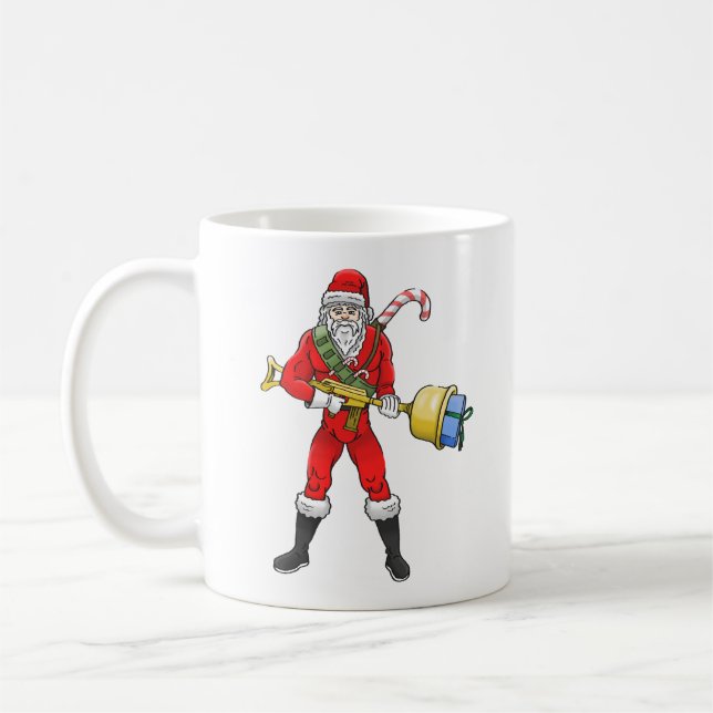 Santa Claus Merry Christmas Part 2 Coffee Mug (Left)