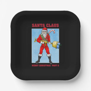 Santa Claus Merry Christmas Part 2 Paper Plate