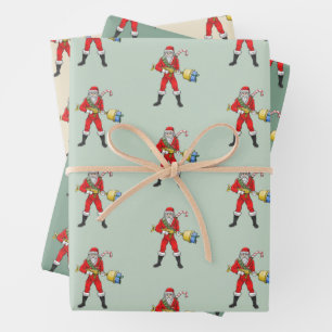 Santa Claus Merry Christmas Part 2 Wrapping Paper Sheet