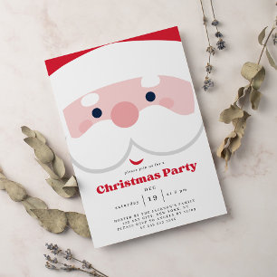 Santa Claus Merry Christmas Party Invitation