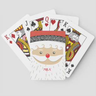 Santa Claus, Merry Christmas Playing Cards